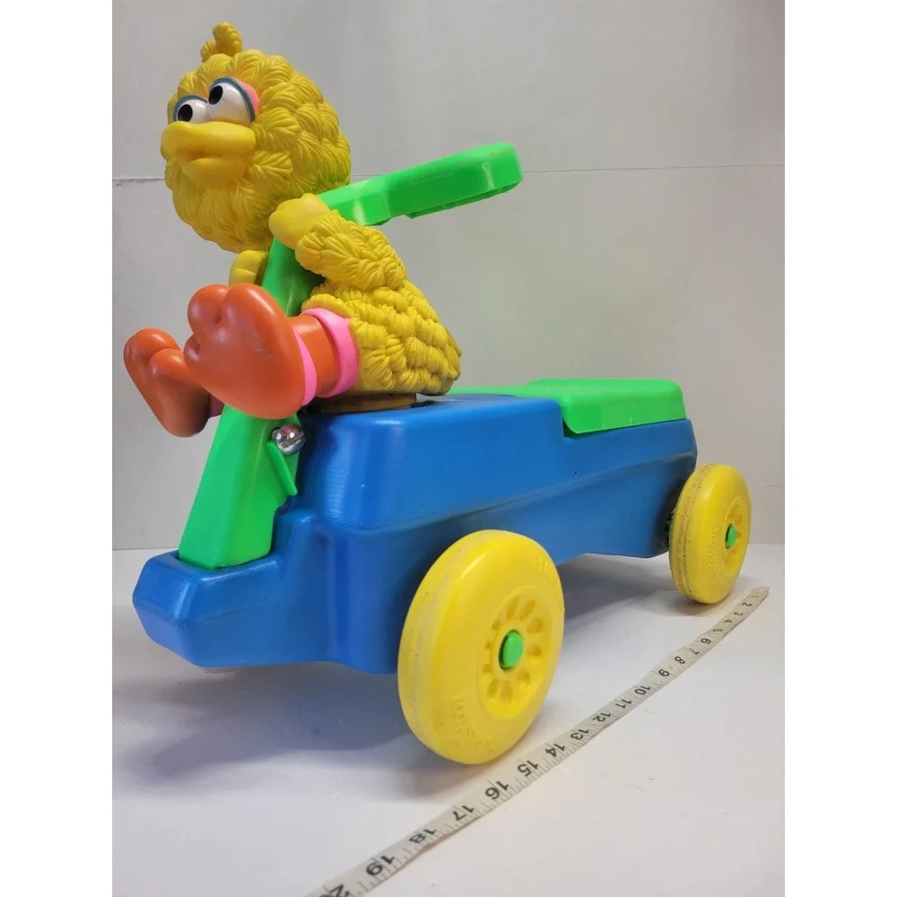 Vtg 1991 Playskool Big Bird Ride On Toy Bike Sesame street‎